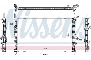 Nissens Ψυγείο, Ψύξη Κινητήρα - 66861
