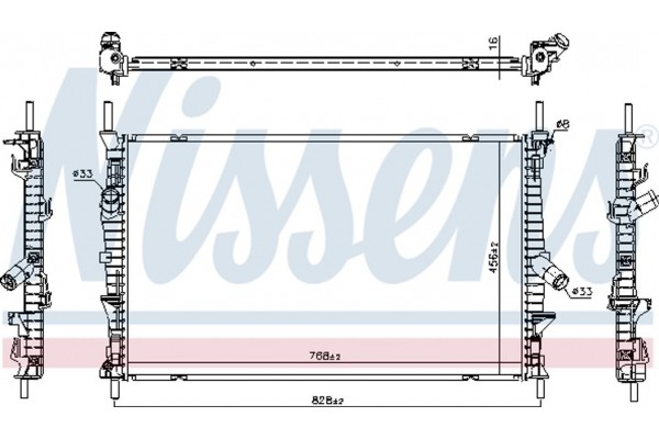 Nissens Ψυγείο, Ψύξη Κινητήρα - 66861