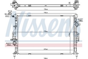 Nissens Ψυγείο, Ψύξη Κινητήρα - 66862