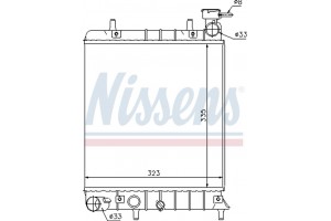 Nissens Ψυγείο, Ψύξη Κινητήρα - 67022
