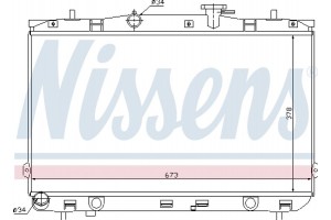 Nissens Ψυγείο, Ψύξη Κινητήρα - 67024