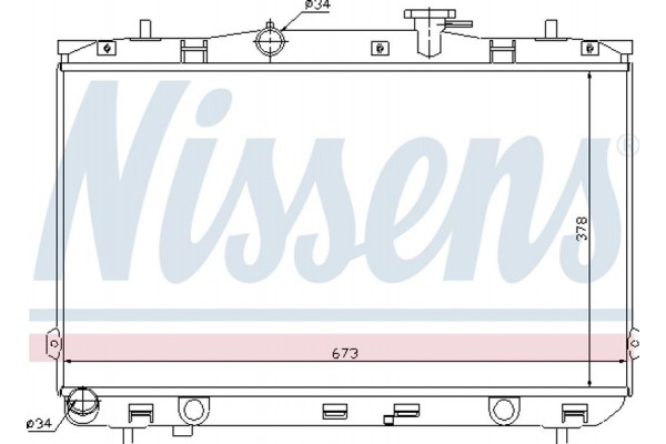 Nissens Ψυγείο, Ψύξη Κινητήρα - 67024