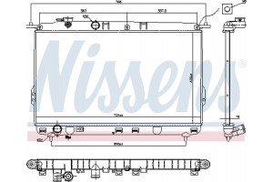 Nissens Ψυγείο, Ψύξη Κινητήρα - 67026