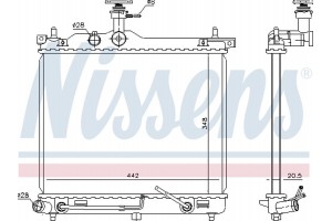 Nissens Ψυγείο, Ψύξη Κινητήρα - 67098