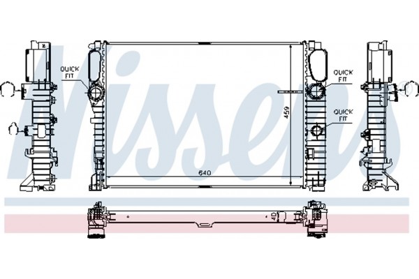 Nissens Ψυγείο, Ψύξη Κινητήρα - 67105