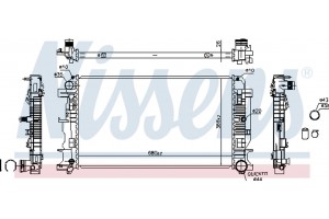 Nissens Ψυγείο, Ψύξη Κινητήρα - 67156A