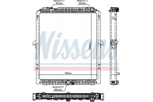 Nissens Ψυγείο, Ψύξη Κινητήρα - 67176