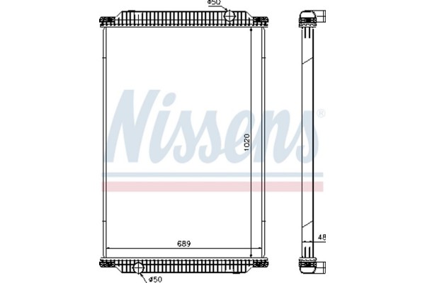 Nissens Ψυγείο, Ψύξη Κινητήρα - 67196
