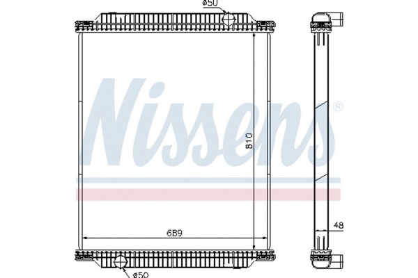 Nissens Ψυγείο, Ψύξη Κινητήρα - 67218