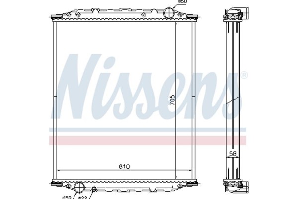 Nissens Ψυγείο, Ψύξη Κινητήρα - 672200