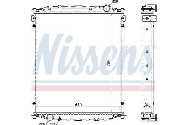 Nissens Ψυγείο, Ψύξη Κινητήρα - 67220A