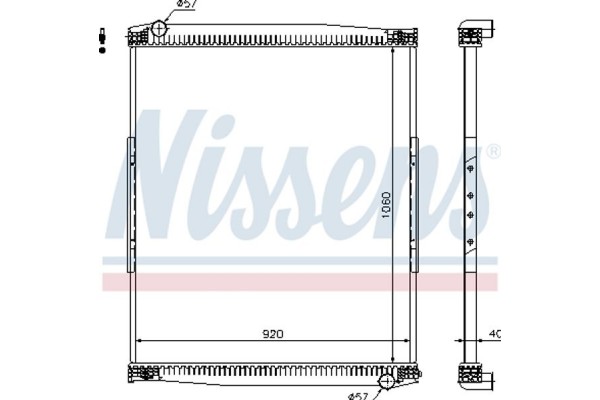 Nissens Ψυγείο, Ψύξη Κινητήρα - 67258
