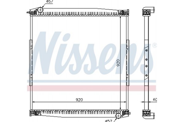 Nissens Ψυγείο, Ψύξη Κινητήρα - 67282