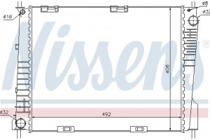 Nissens Ψυγείο, Ψύξη Κινητήρα - 67283