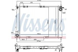 Nissens Ψυγείο, Ψύξη Κινητήρα - 67284