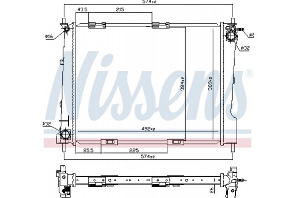 Nissens Ψυγείο, Ψύξη Κινητήρα - 67284