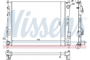 Nissens Ψυγείο, Ψύξη Κινητήρα - 67286