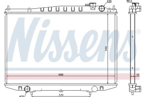 Nissens Ψυγείο, Ψύξη Κινητήρα - 67356