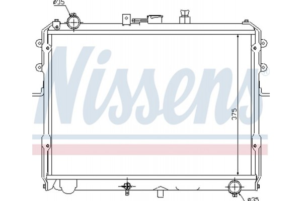 Nissens Ψυγείο, Ψύξη Κινητήρα - 67358