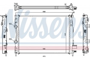 Nissens Ψυγείο, Ψύξη Κινητήρα - 67360