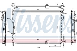 Nissens Ψυγείο, Ψύξη Κινητήρα - 67361