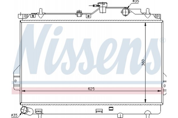 Nissens Ψυγείο, Ψύξη Κινητήρα - 67484