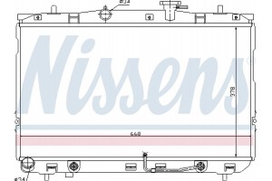 Nissens Ψυγείο, Ψύξη Κινητήρα - 67489