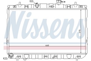 Nissens Ψυγείο, Ψύξη Κινητήρα - 67494