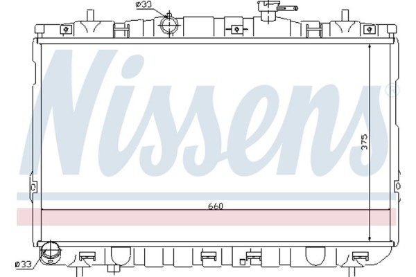 Nissens Ψυγείο, Ψύξη Κινητήρα - 67494
