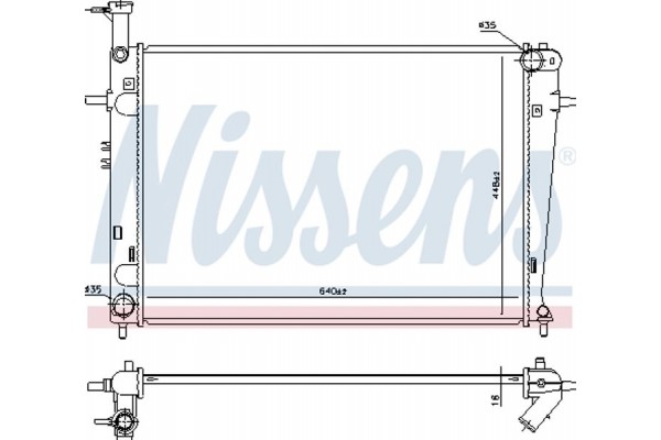Nissens Ψυγείο, Ψύξη Κινητήρα - 675003