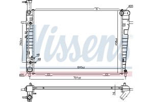 Nissens Ψυγείο, Ψύξη Κινητήρα - 675015