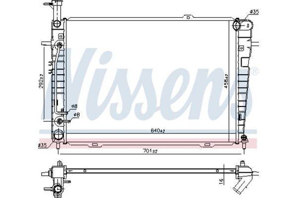 Nissens Ψυγείο, Ψύξη Κινητήρα - 675015