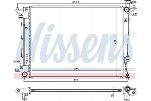 Nissens Ψυγείο, Ψύξη Κινητήρα - 675018