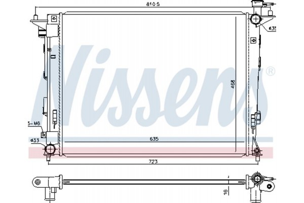 Nissens Ψυγείο, Ψύξη Κινητήρα - 675018