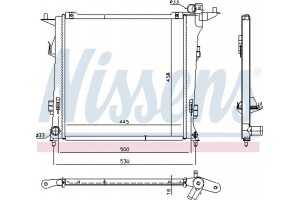 Nissens Ψυγείο, Ψύξη Κινητήρα - 675032