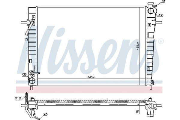 Nissens Ψυγείο, Ψύξη Κινητήρα - 675034