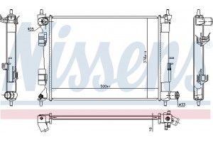 Nissens Ψυγείο, Ψύξη Κινητήρα - 675072