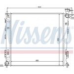 Nissens Ψυγείο, Ψύξη Κινητήρα - 67517