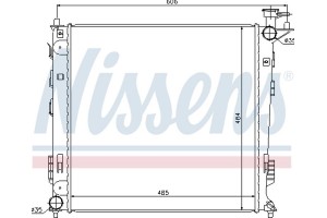 Nissens Ψυγείο, Ψύξη Κινητήρα - 67517