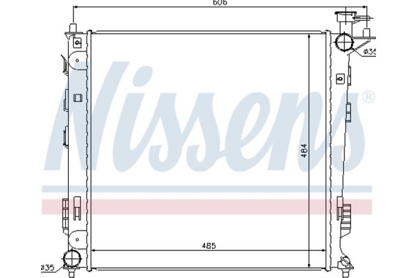 Nissens Ψυγείο, Ψύξη Κινητήρα - 67517