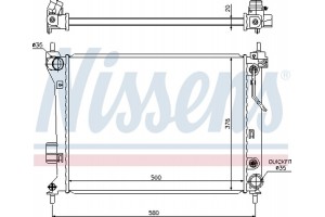 Nissens Ψυγείο, Ψύξη Κινητήρα - 67548