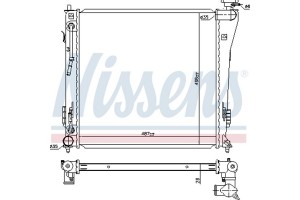 Nissens Ψυγείο, Ψύξη Κινητήρα - 67552