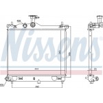Nissens Ψυγείο, Ψύξη Κινητήρα - 67610