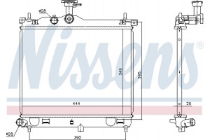 Nissens Ψυγείο, Ψύξη Κινητήρα - 67610