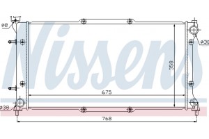 Nissens Ψυγείο, Ψύξη Κινητήρα - 67703
