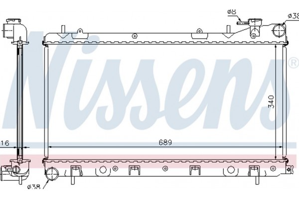 Nissens Ψυγείο, Ψύξη Κινητήρα - 67704A