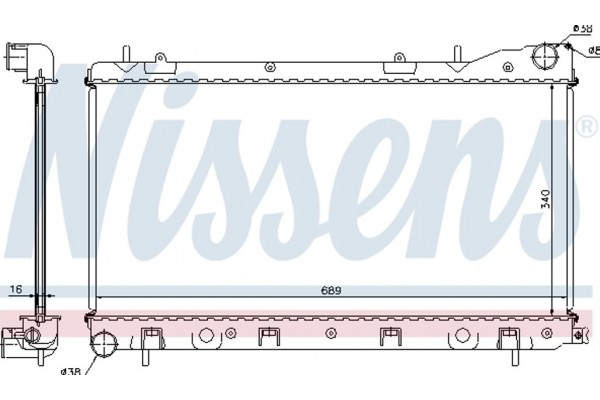 Nissens Ψυγείο, Ψύξη Κινητήρα - 67706A