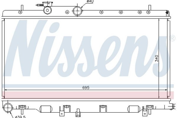 Nissens Ψυγείο, Ψύξη Κινητήρα - 67708