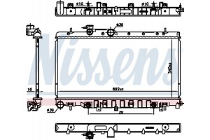 Nissens Ψυγείο, Ψύξη Κινητήρα - 67711