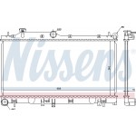 Nissens Ψυγείο, Ψύξη Κινητήρα - 67723